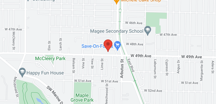 map of 2139 W 49TH AVENUE